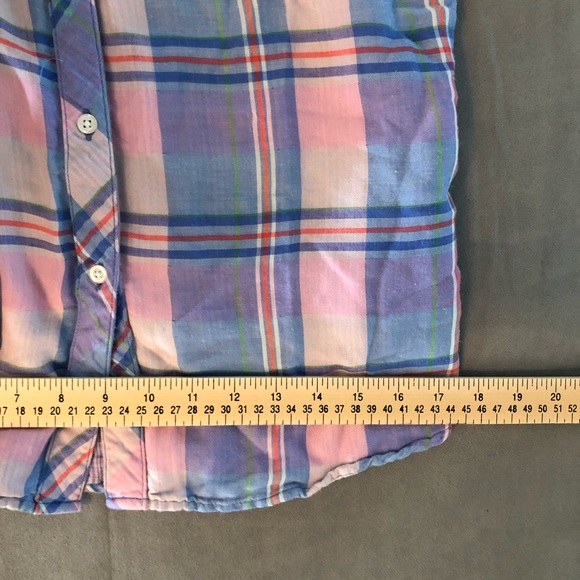 Rails Pastel Stripe Button Up Flannel Blouse (M) - Picture 6 of 6